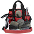 Zipper Lid Grooming Tote Bag with 10 Pc Tool Set